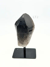 Load image into Gallery viewer, Smoky Quartz Point crystal on stand
