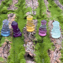 Cargar imagen en el visor de la galería, Rainbow Fluorite Buddha statue
