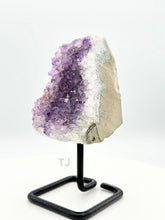 Load image into Gallery viewer, Amethyst crystal on stand
