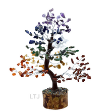 将图片加载到图库查看器，Multi-gems tree with Wood base
