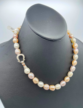 Load image into Gallery viewer, Rice Pearl Necklace 10-12mm 17&quot;
