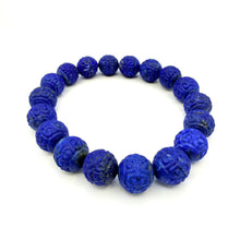 Cargar imagen en el visor de la galería, Lapis Lazuli Curved Bracelet
