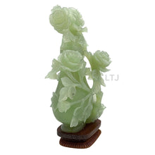 Load image into Gallery viewer, Exquisite Single-Stone Jade Vase with Floral Motifs
