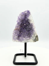 Load image into Gallery viewer, Amethyst crystal on stand
