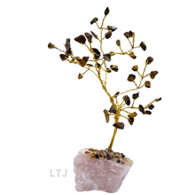 Load image into Gallery viewer, Gold wire-wrapped Gemstone Tree (small)
