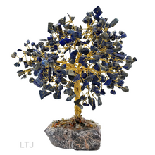 将图片加载到图库查看器，Gold wire-wrapped Gemstone Tree (Large Size)
