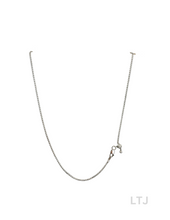 Load image into Gallery viewer, Rhodium adjustable 925 silver chain
