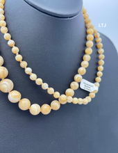 将图片加载到图库查看器，Graduated Mother of Pearl Necklace 37&quot;
