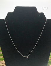 Load image into Gallery viewer, Rhodium adjustable 925 silver chain
