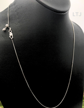 Load image into Gallery viewer, Rhodium adjustable 925 silver chain
