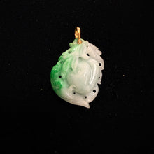 Load image into Gallery viewer, Burmese Jade Flower Curved Pendant
