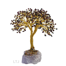 将图片加载到图库查看器，Gold wire-wrapped Gemstone Tree (Large Size)
