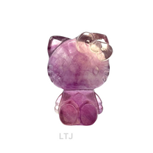 Load image into Gallery viewer, Rainbow Fluorite Cat Figurine
