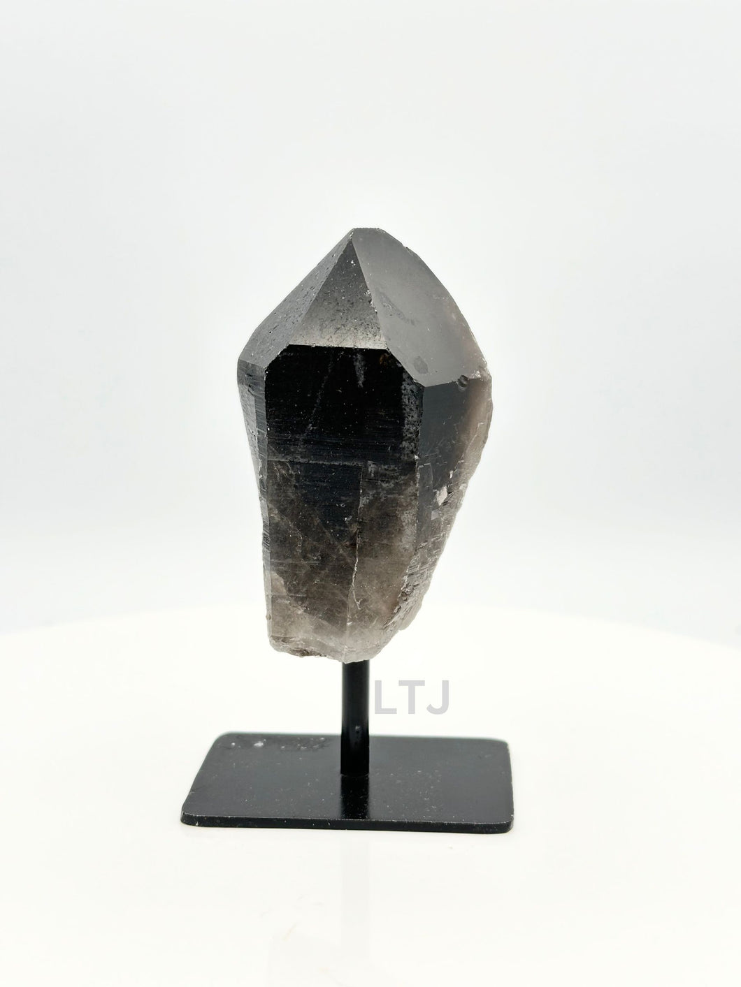 Smoky Quartz Point crystal on stand