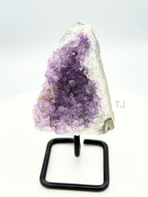 Load image into Gallery viewer, Amethyst crystal on stand
