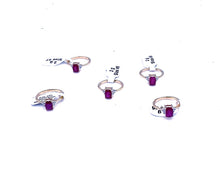 将图片加载到图库查看器，Ruby Gold Plated Silver Ring
