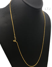 将图片加载到图库查看器，Gold vermeil adjustable 925 silver chain
