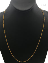 Load image into Gallery viewer, Gold vermeil adjustable 925 silver chain
