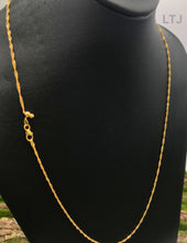 将图片加载到图库查看器，Gold vermeil adjustable 925 silver chain
