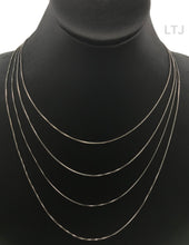 Load image into Gallery viewer, Rhodium plain 925 silver chain
