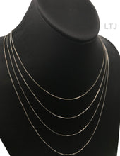 Load image into Gallery viewer, Rhodium plain 925 silver chain
