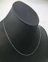 Load image into Gallery viewer, Rhodium plain 925 silver chain
