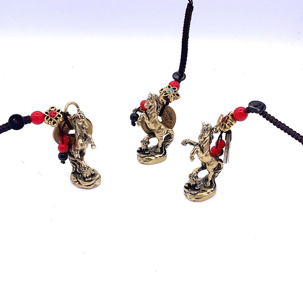Brass Horse Keychain