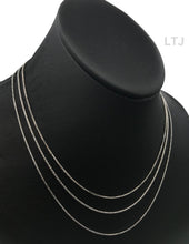 Load image into Gallery viewer, Rhodium plain 925 silver chain
