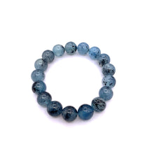 Load image into Gallery viewer, Black Strom Aquamarine 3A Bracelet
