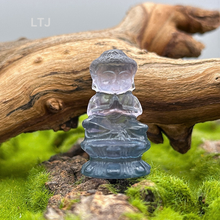 Cargar imagen en el visor de la galería, Rainbow Fluorite Buddha statue
