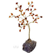 Load image into Gallery viewer, Gold wire-wrapped Gemstone Tree (small)
