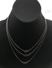 Load image into Gallery viewer, Rhodium plain 925 silver chain
