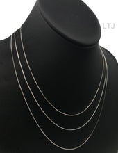 Load image into Gallery viewer, Rhodium plain 925 silver chain
