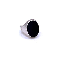 Load image into Gallery viewer, Black Onyx Men Ring with Sterling Silver
