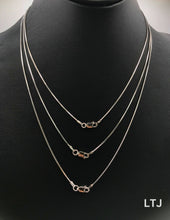 Load image into Gallery viewer, Rhodium plain 925 silver chain
