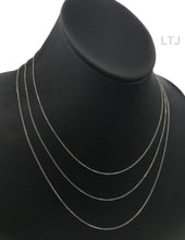 Load image into Gallery viewer, Rhodium plain 925 silver chain
