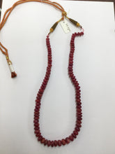 将图片加载到图库查看器，Natural Ruby  Cabochon Necklaces
