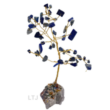 Load image into Gallery viewer, Gold wire-wrapped Gemstone Tree (small)
