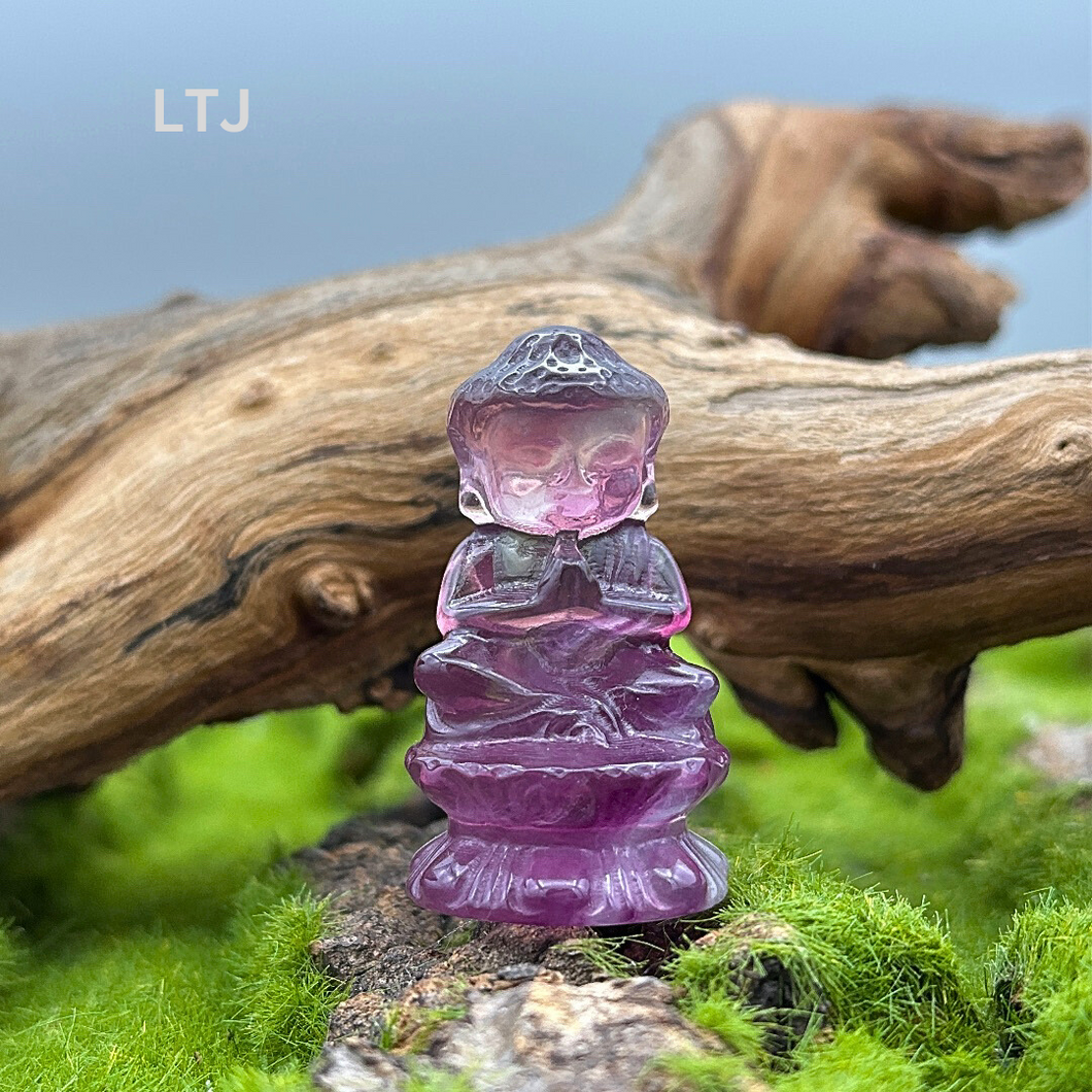 Rainbow Fluorite Buddha statue