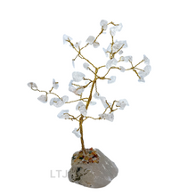 Load image into Gallery viewer, Gold wire-wrapped Gemstone Tree (small)
