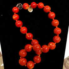 Load image into Gallery viewer, Red Coral Beads Necklace

