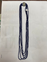 Load image into Gallery viewer, Dark Blue Faceted Necklace
