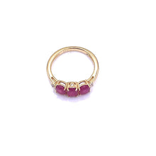 Cargar imagen en el visor de la galería, Ruby Gold Plated Silver Ring
