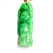 Загрузить изображение в средство просмотра галереи, Burmese Jade Monk Pendant with Gold
