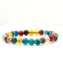 将图片加载到图库查看器，Multi-color Sugar Agate Bracelet
