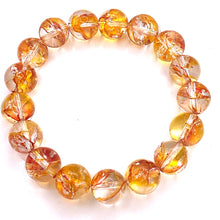 将图片加载到图库查看器，Orange Phoenix Feather Quartz Bracelet 3A
