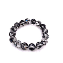 将图片加载到图库查看器，Black Phoenix Feather Quartz Bracelet 3A
