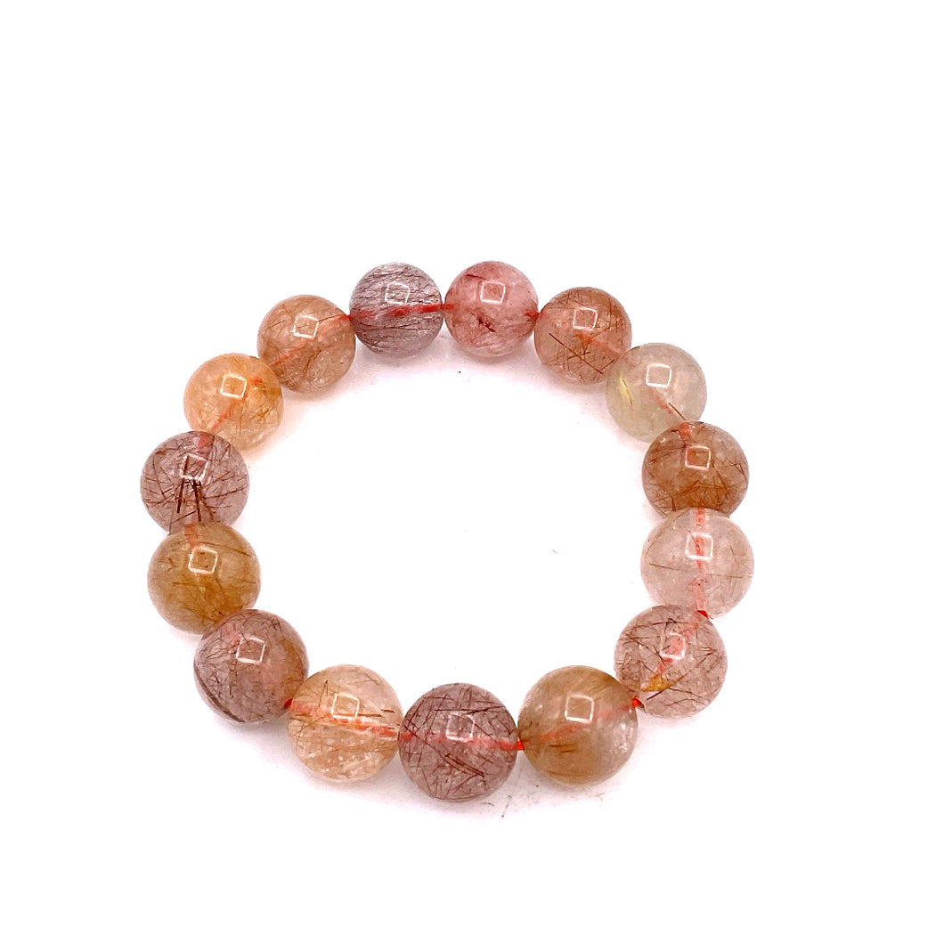 Rabbit Hair Rutilated Quartz 3A Bracelet