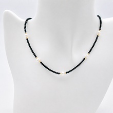 Load image into Gallery viewer, Black Onyx with Pearl Necklace
