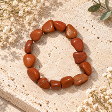 Load image into Gallery viewer, Red Jasper Nuggets Bracelet
